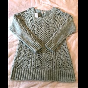 •MAURICES• Long Teal Knit Sweater• XL• NWT